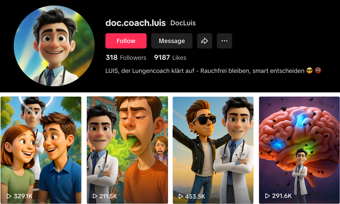 Krebshilfe Austria Doc. Coach Luis Campaign